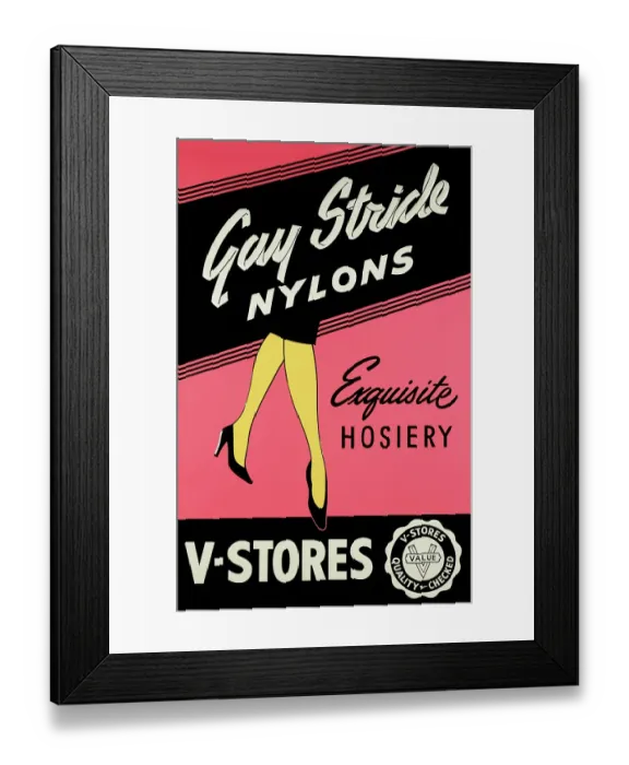 Framed Print : Gay Stride Nylons Framed Print : Gay Stride Nylons