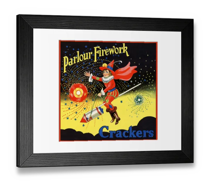 Framed Print : Parlour Firework Crackers Framed Print : Parlour Firework Crackers