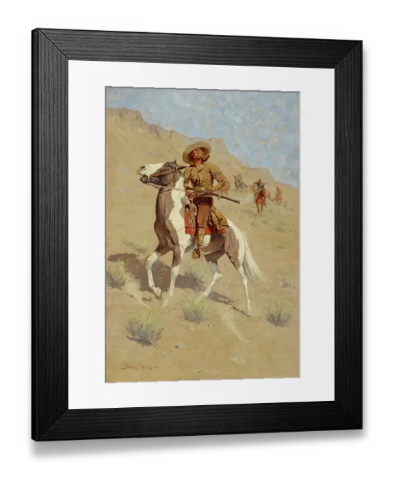 Framed Print : The Scout. Frederic Sackrider Remington (October 4 Framed Print : The Scout. Frederic Sackrider Remington (October 4