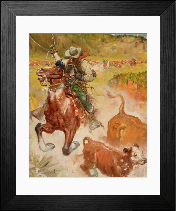 Framed Print : Cattle Driver Framed Print : Cattle Driver