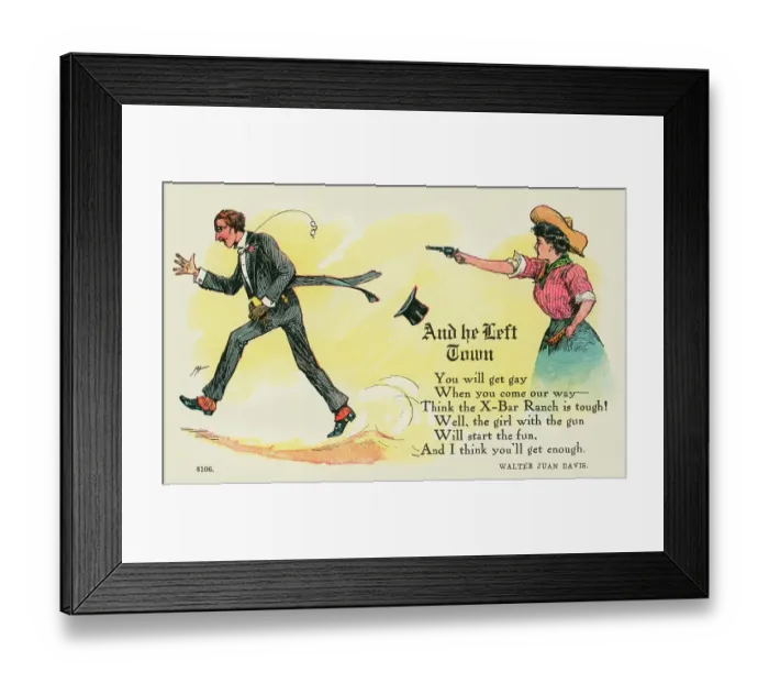 Framed Print : And He Left Town Framed Print : And He Left Town