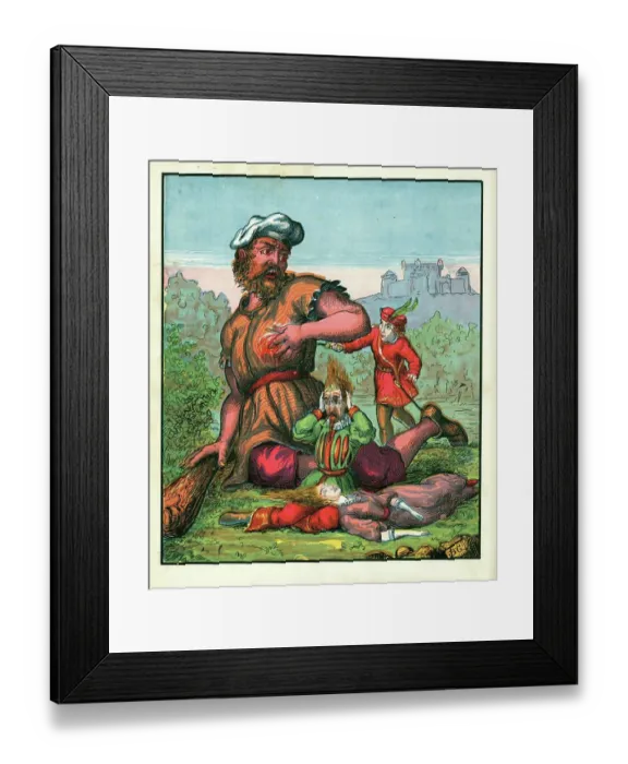 Framed Print : Dispatching a Giant Framed Print : Dispatching a Giant