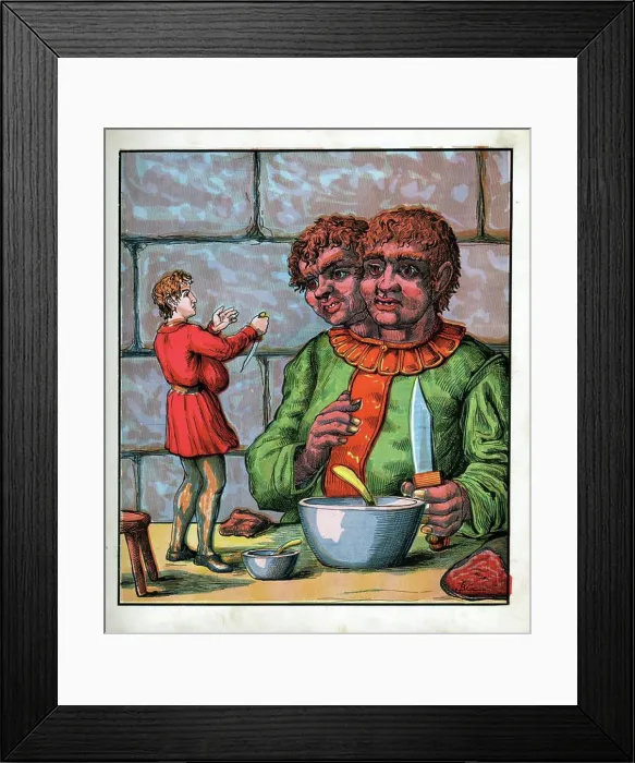 Framed Print : The Ettin's Meal Framed Print : The Ettin's Meal