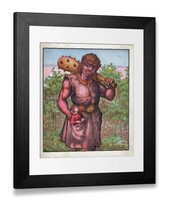 Framed Print : Prisoner of the Giant Framed Print : Prisoner of the Giant