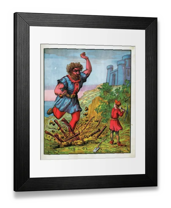 Framed Print : The Giant Charges Framed Print : The Giant Charges