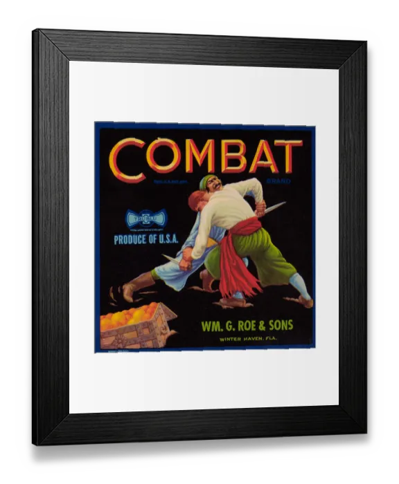 Framed Print : Combat Brand Framed Print : Combat Brand