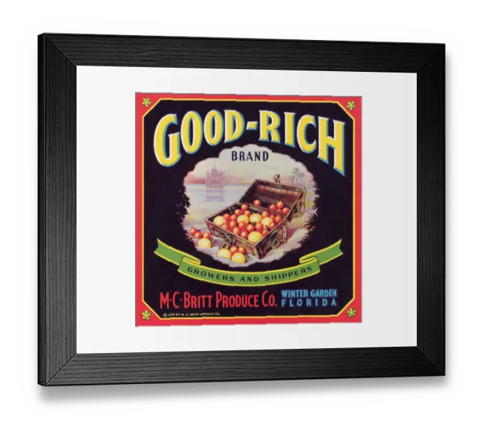 Framed Print : Good-Rich Brand Framed Print : Good-Rich Brand