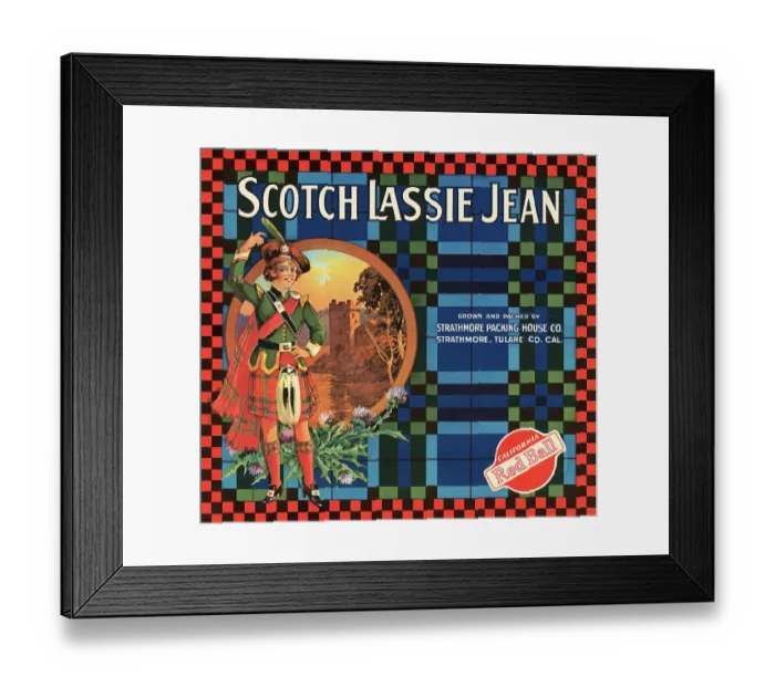 Framed Print : Scotch Lassie Jean Framed Print : Scotch Lassie Jean