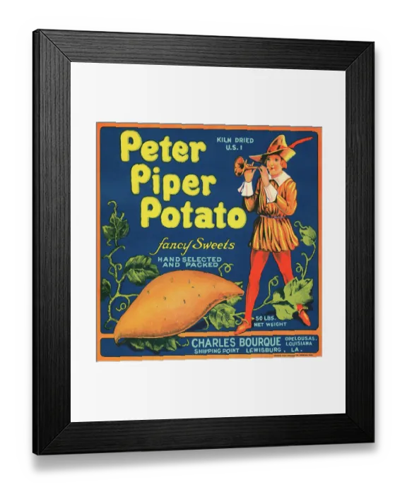 Framed Print : Peter Piper Potato Framed Print : Peter Piper Potato