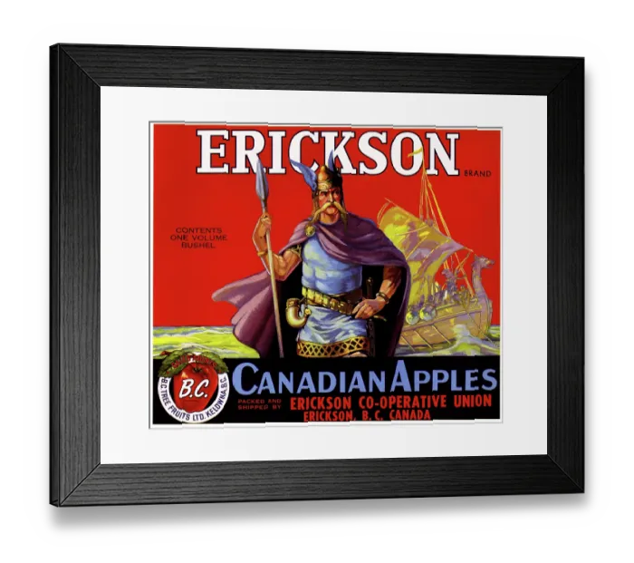 Framed Print : Erickson Brand Framed Print : Erickson Brand