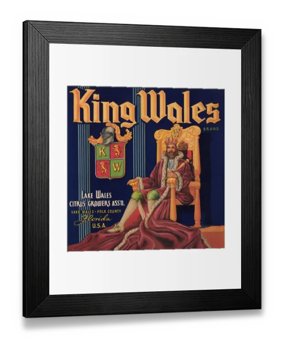 Framed Print : King Wales Framed Print : King Wales