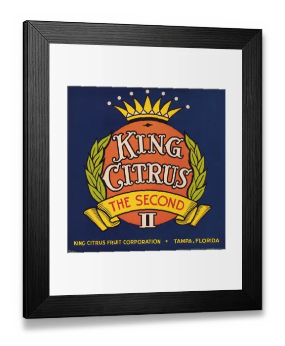 Framed Print : King Citrus the Second Framed Print : King Citrus the Second