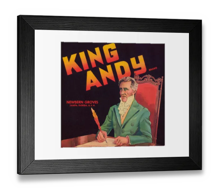 Framed Print : King Andy Brand Framed Print : King Andy Brand