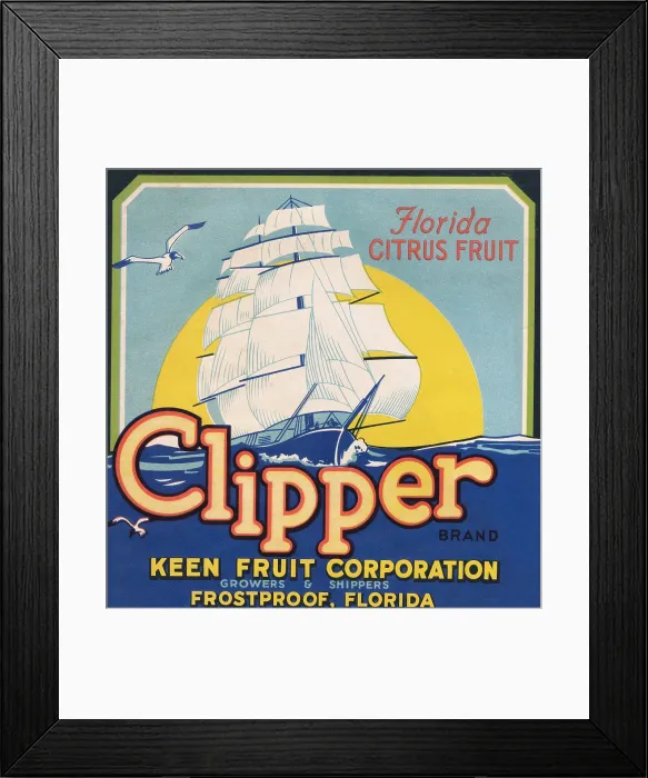 Framed Print : Clipper Brand Framed Print : Clipper Brand