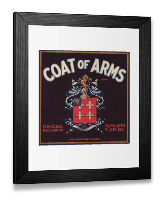 Framed Print : Coat of Arms Brand Framed Print : Coat of Arms Brand