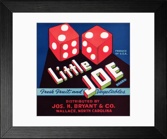 Framed Print : Little Joe Brand Framed Print : Little Joe Brand