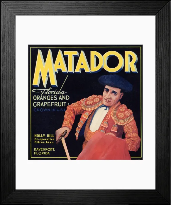 Framed Print : Matador Florida Oranges Framed Print : Matador Florida Oranges