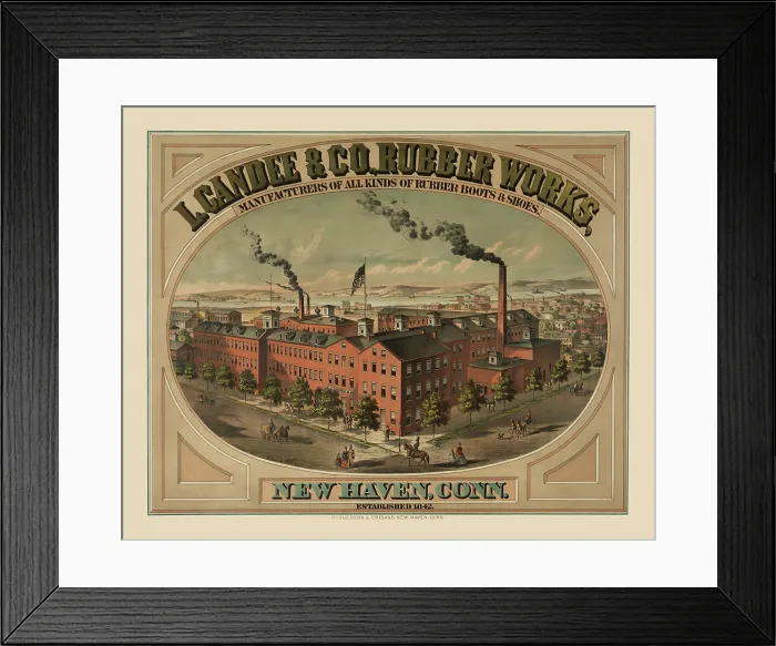 Framed Print : L. Candee & Co. Rubber Works Framed Print : L. Candee & Co. Rubber Works