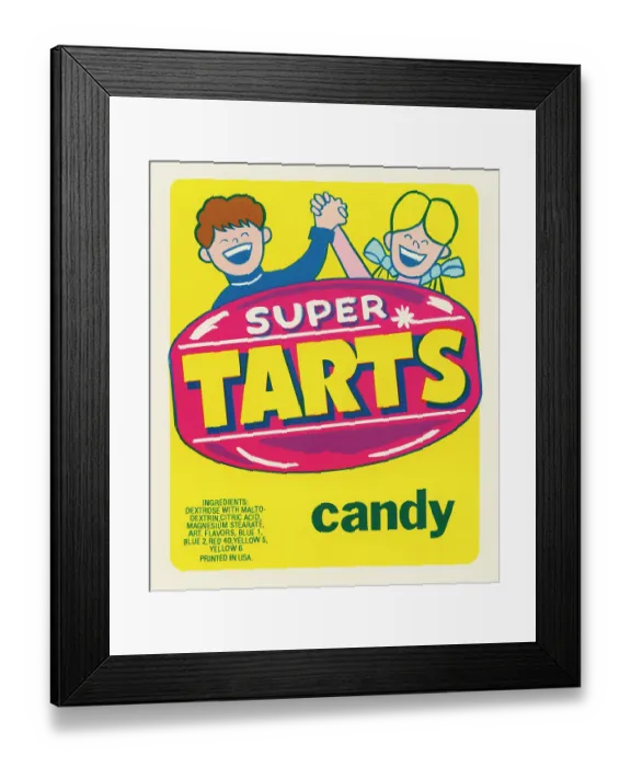 Framed Print : Super Tarts Candy Framed Print : Super Tarts Candy