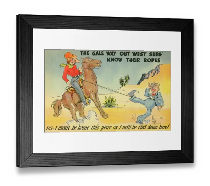Framed Print : Gals Know their Ropes Framed Print : Gals Know their Ropes
