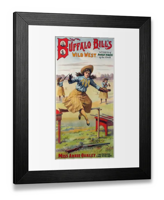 Framed Print : Buffalo Bills - Miss Annie Oakley Framed Print : Buffalo Bills - Miss Annie Oakley