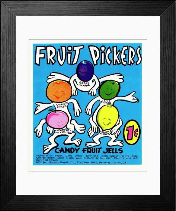 Framed Print : Fruit Pickers Candy Fruit Jells Framed Print : Fruit Pickers Candy Fruit Jells