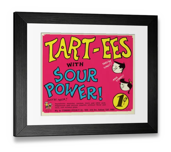 Framed Print : Tart-ees With Sour Power Framed Print : Tart-ees With Sour Power