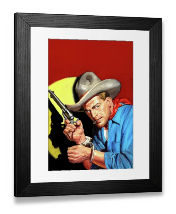 Framed Print : Gunsling in Cuffs