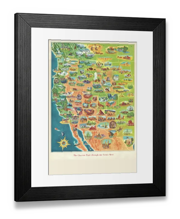 Framed Print : The Chevron trail through the scenic west Framed Print : The Chevron trail through the scenic west