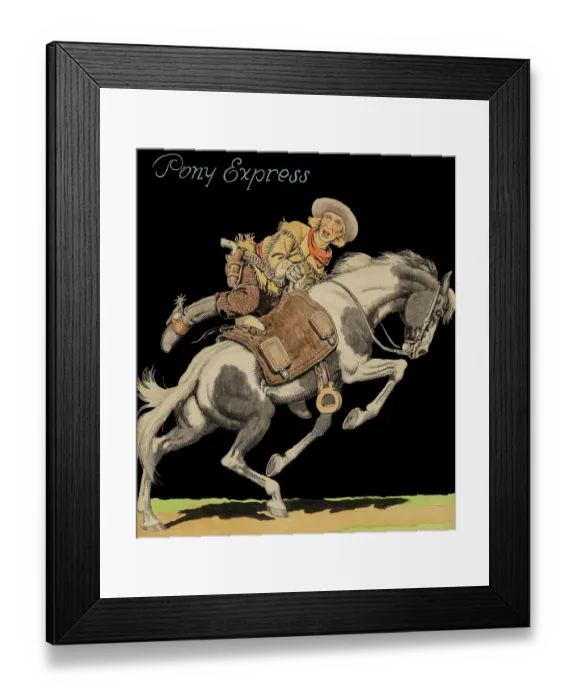 Framed Print : Pony Express Framed Print : Pony Express