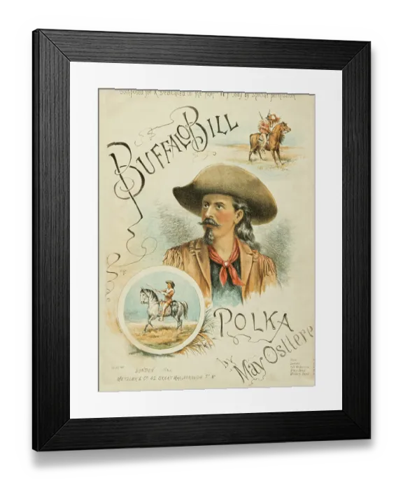 Framed Print : Buffalo Bill Polka Framed Print : Buffalo Bill Polka