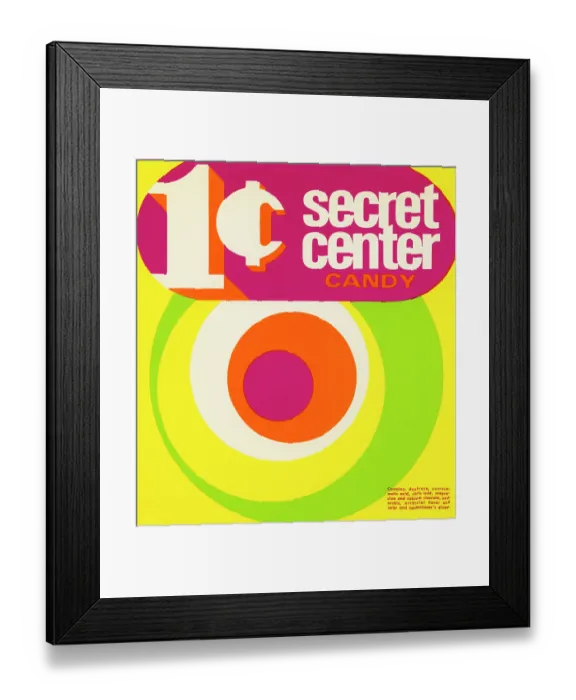 Framed Print : Secret Center Candy Framed Print : Secret Center Candy