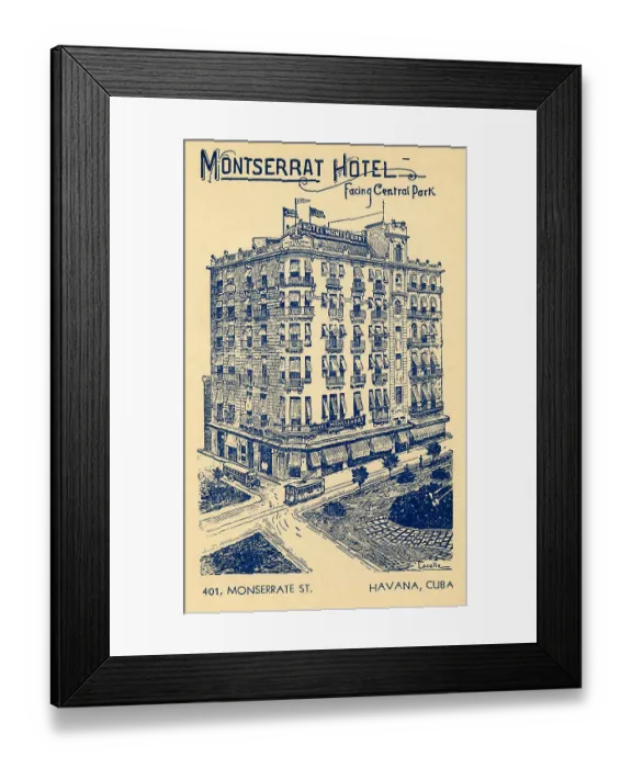 Framed Print : Montserrat Hotel Framed Print : Montserrat Hotel