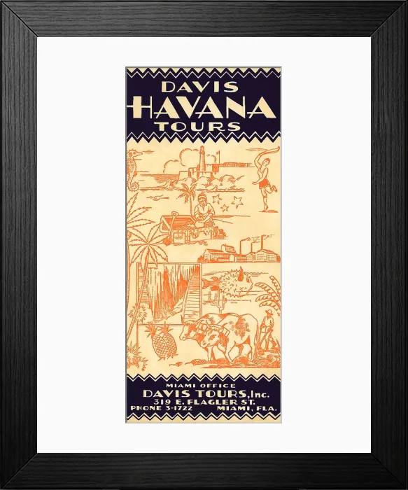 Framed Print : Davis Havana Tours Framed Print : Davis Havana Tours