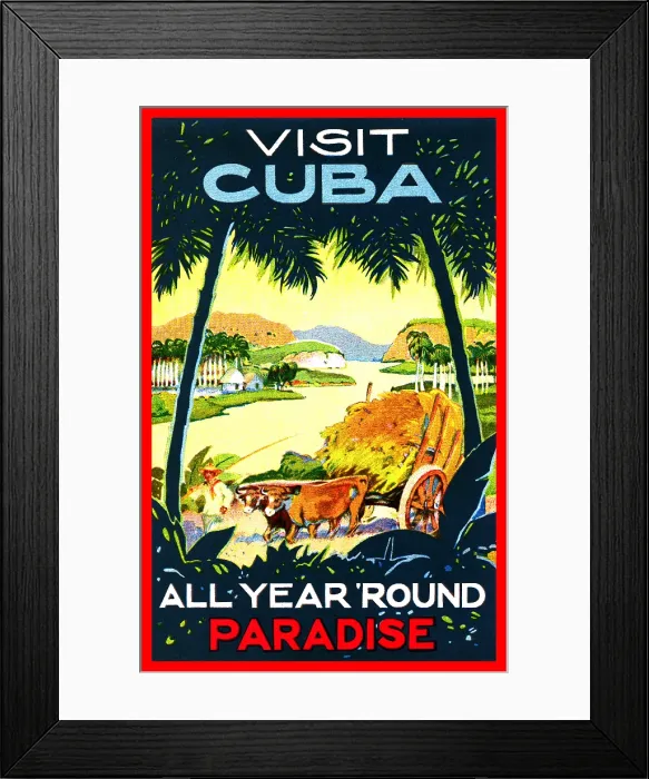 Framed Print : Visit Cuba Framed Print : Visit Cuba
