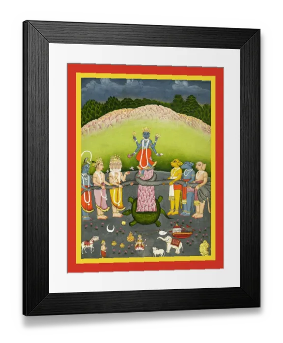 Framed Print : Vishnu in the form of Kūrma, the second avatar Framed Print : Vishnu in the form of Kūrma, the second avatar