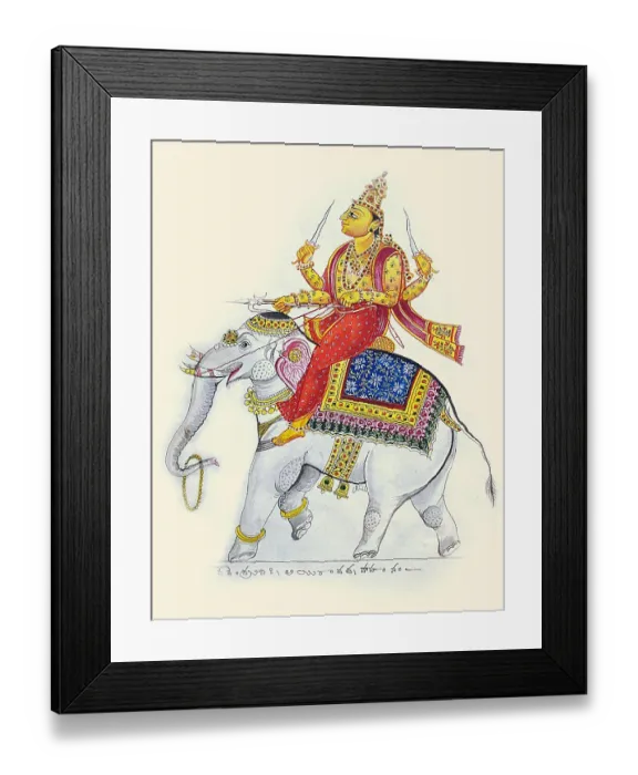 Framed Print : Indra, guardian of the east Framed Print : Indra, guardian of the east