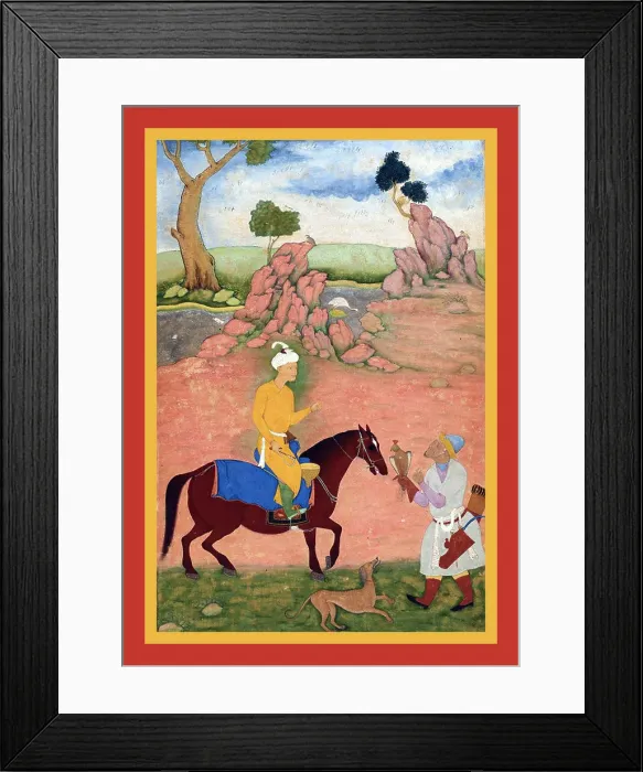 Framed Print : Abd Allah Khan II hawking Framed Print : Abd Allah Khan II hawking