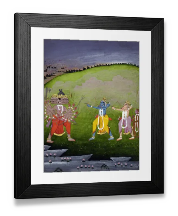 Framed Print : Vishnu in the form of Rama, the seventh avatar of the god Framed Print : Vishnu in the form of Rama, the seventh avatar of the god
