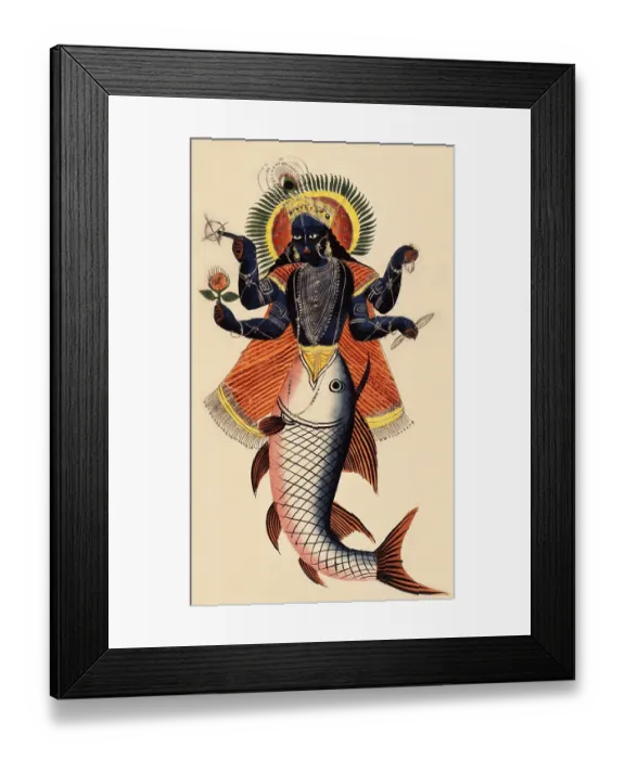 Framed Print : Vishnu as Matsya Framed Print : Vishnu as Matsya