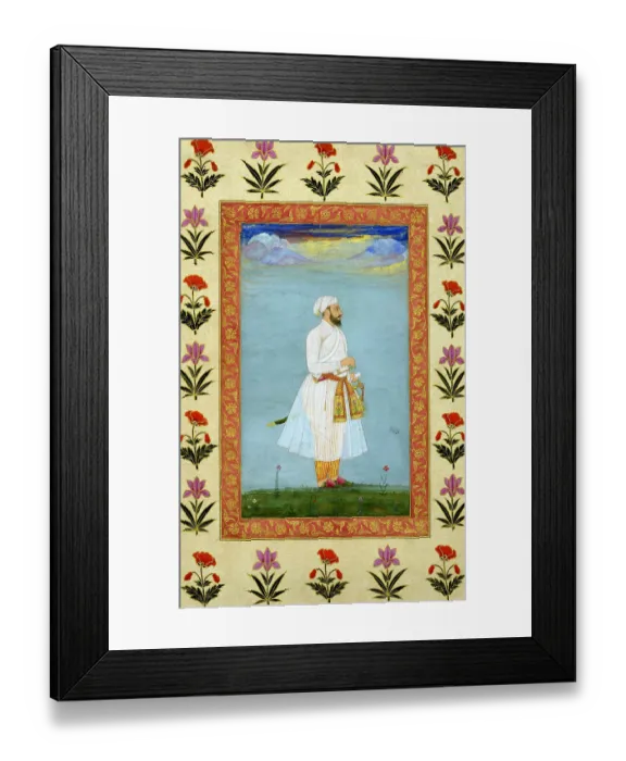 Framed Print : Mírza Bahmányár Iʿtiqád Xán, son of Asaf Khan Framed Print : Mírza Bahmányár Iʿtiqád Xán, son of Asaf Khan