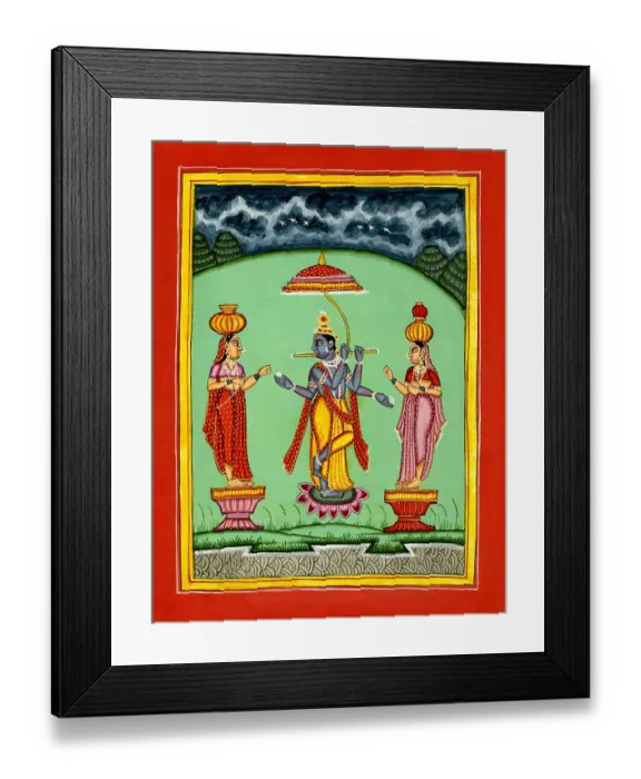 Framed Print : Deity Krishna Veṇugopāla Framed Print : Deity Krishna Veṇugopāla