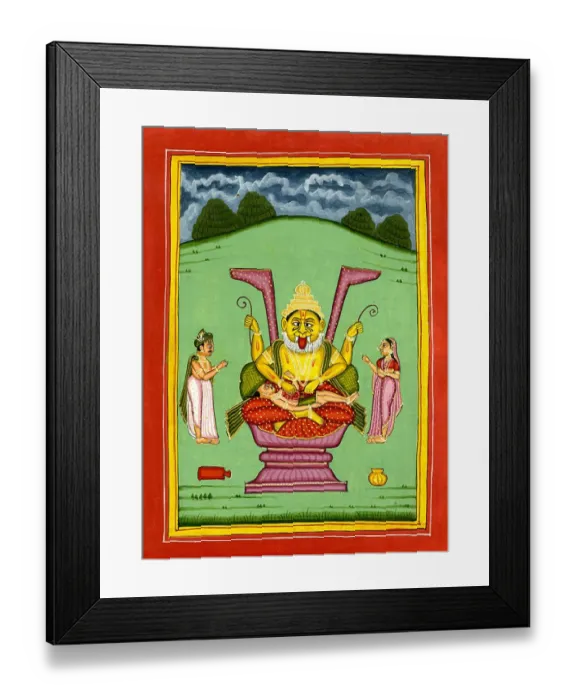 Framed Print : Deity Vishnu as Narasimha Framed Print : Deity Vishnu as Narasimha