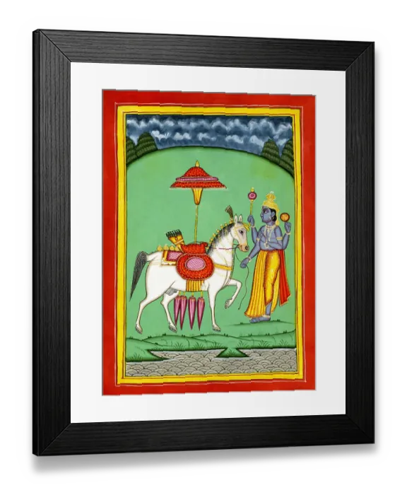Framed Print : Deity Vishnu as Kalki Framed Print : Deity Vishnu as Kalki