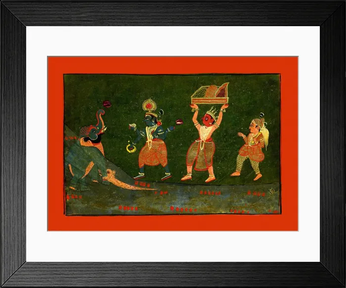 Framed Print : Vishnu Gajendramoksha Framed Print : Vishnu Gajendramoksha