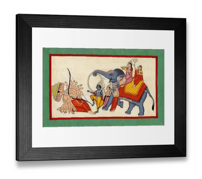 Framed Print : Rama, Lak£maṇa and Ravaṇa Framed Print : Rama, Lak£maṇa and Ravaṇa