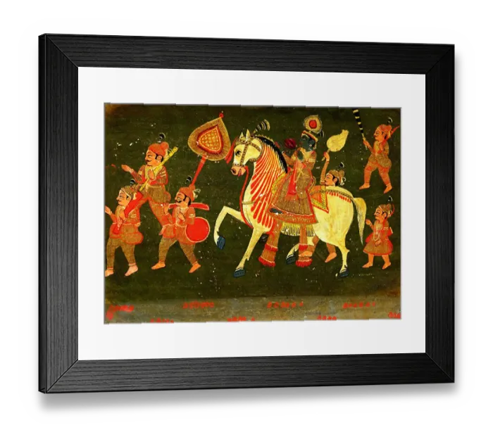 Framed Print : Vishnu as his tenth and final avatar Framed Print : Vishnu as his tenth and final avatar