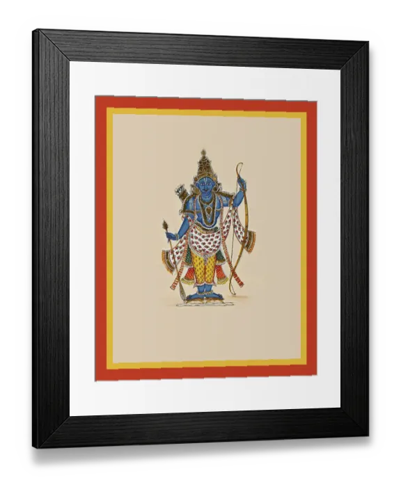 Framed Print : Paraśu Rama, on whose forehead is Vaishnava Namam Framed Print : Paraśu Rama, on whose forehead is Vaishnava Namam