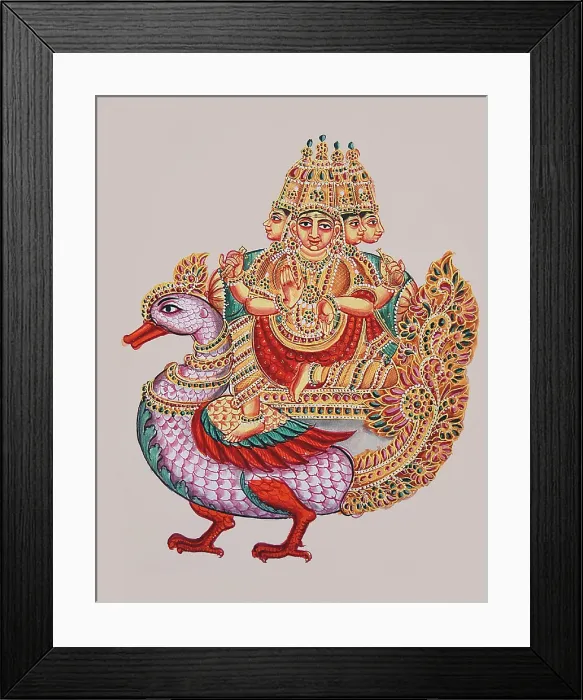 Framed Print : Brahmā with four heads and four arms Framed Print : Brahmā with four heads and four arms