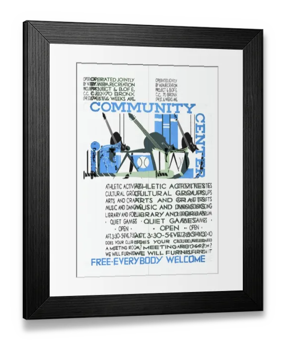 Framed Print : Community Center Framed Print : Community Center